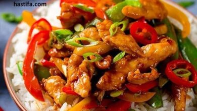 آموزش درست کردن خوراک مرغ آسیایی خوشمزه با سس ویژه