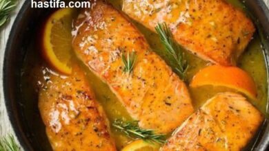 آموزش درست کردن خوراک ماهی با سس پرتقال به روش مخصوص