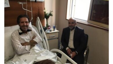 پور عرب در بیمارستان