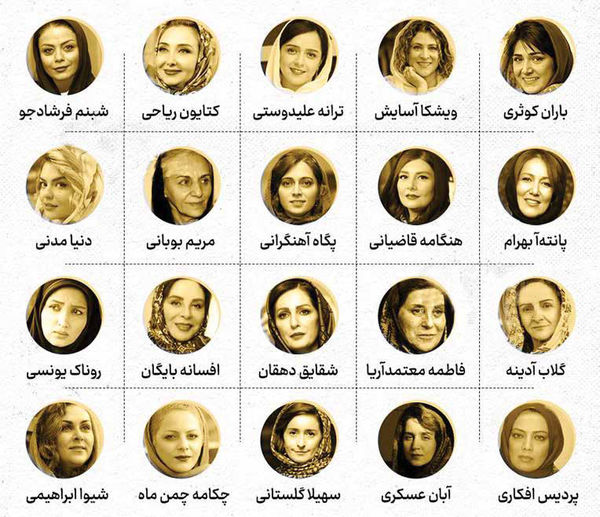 ممنوع الکار شدن بازیگران زن ایرانی