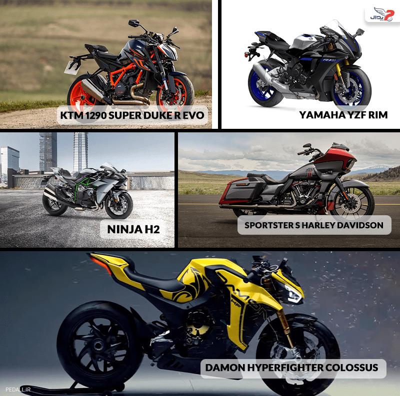 مدل‌های مختلف موتور سیکلت با تکنولوژی ۲۰۲۴