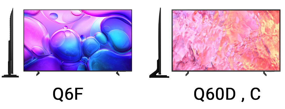 مقایسه تلویزیون Q6F با Q60D و Q60C مقایسه تلویزیون Q6F با Q60D و Q60C
