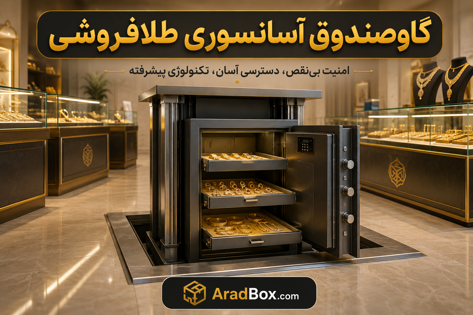 گاوصندوق آسانسوری طلافروشی گاوصندوق آسانسوری طلافروشی