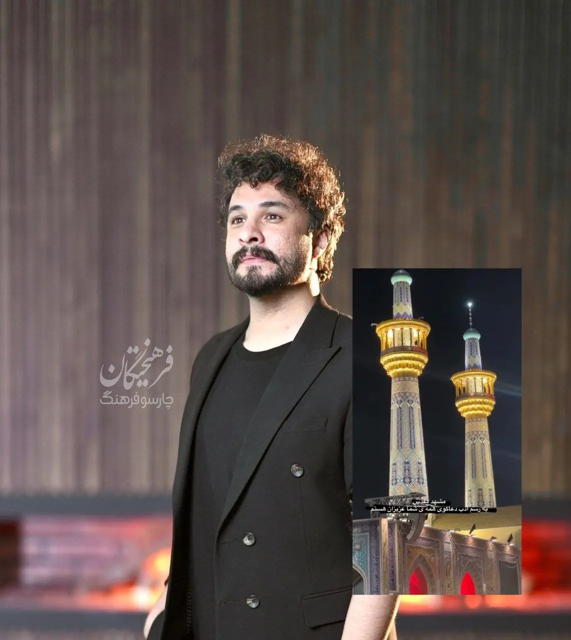 پیوستن مصطفی راغب به مراسم تشییع رهبر